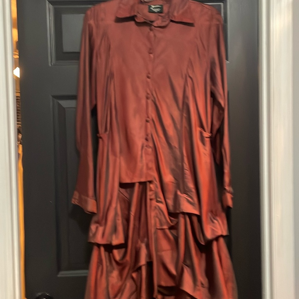 Zashi burgundy dress
